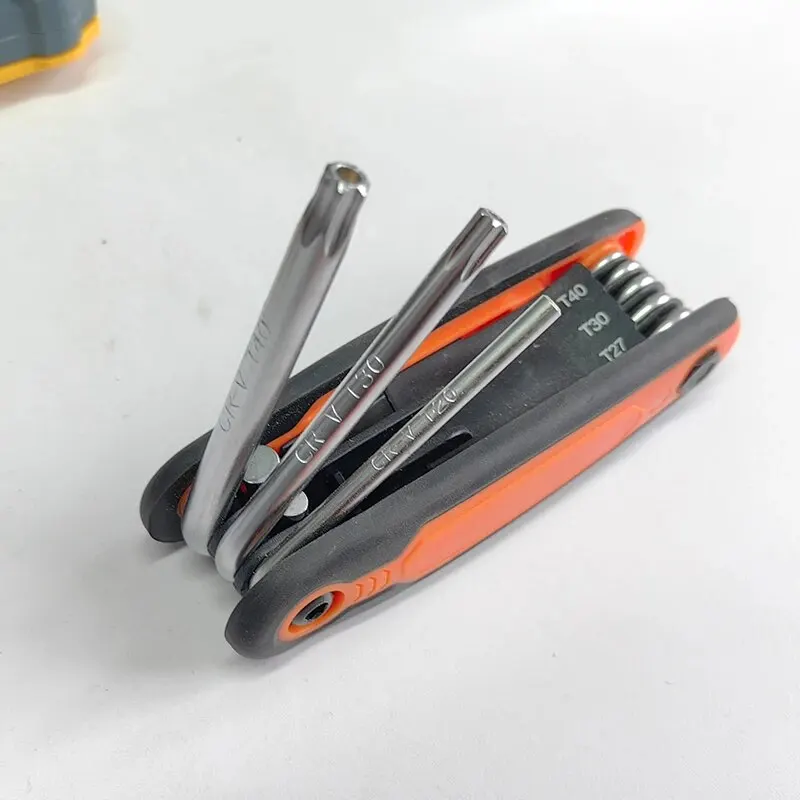 Alloy Steel Folding Hexagon Wrench Screwdriver Set Portable Flat Head Allen Wrench Tools