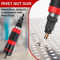 M3 M4 M5 M6 M8 M10 Home Rivet Nut Gun Converter Kit Removable DIY Nut Insert Nut Riveting Tool Cordless Electric Riveting Tool 2