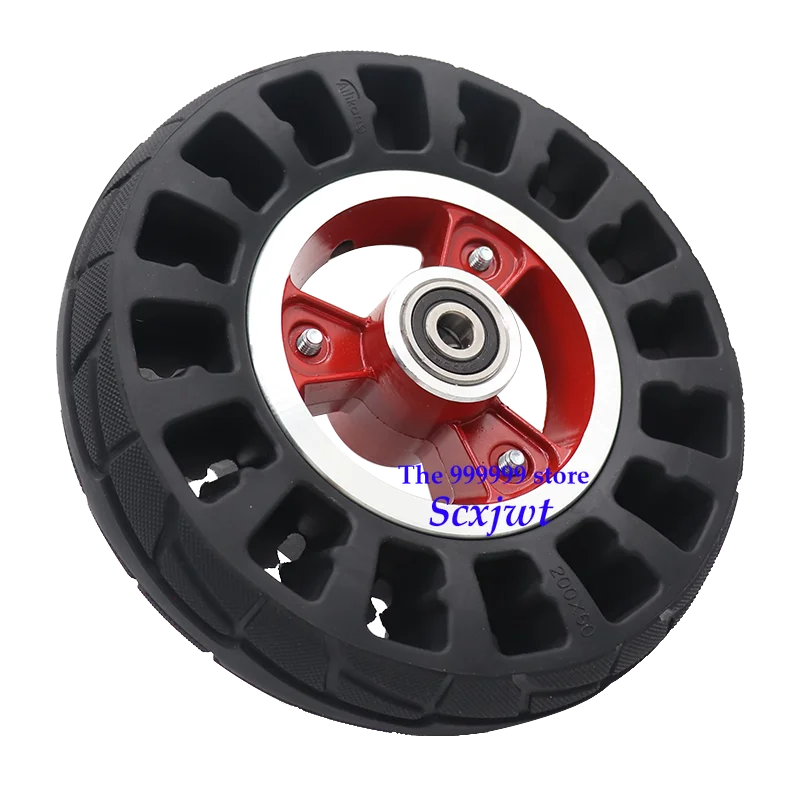 200*50 8 Inch solid Tire Wheel Electric Scooter 200x50 no-Pneumatic with Alloy Rim Accessories