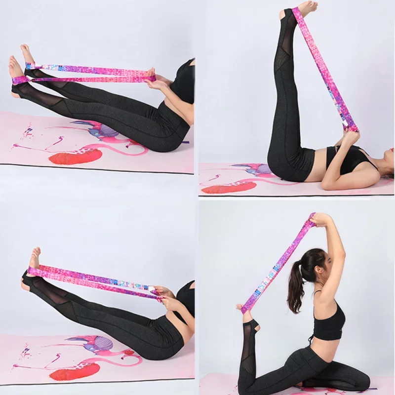 Adjustable Yoga Mat Strap Belt Sports Sling Shoulder Carry Strap Belt Exercise Stretch Fitness Equiment Elastic Yoga Hot