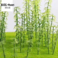 WJDG model10Pcs Green Plastic Model Bamboo Trees Scale Garden Decor Train Scenery Landscape Kids Toys miniature 1