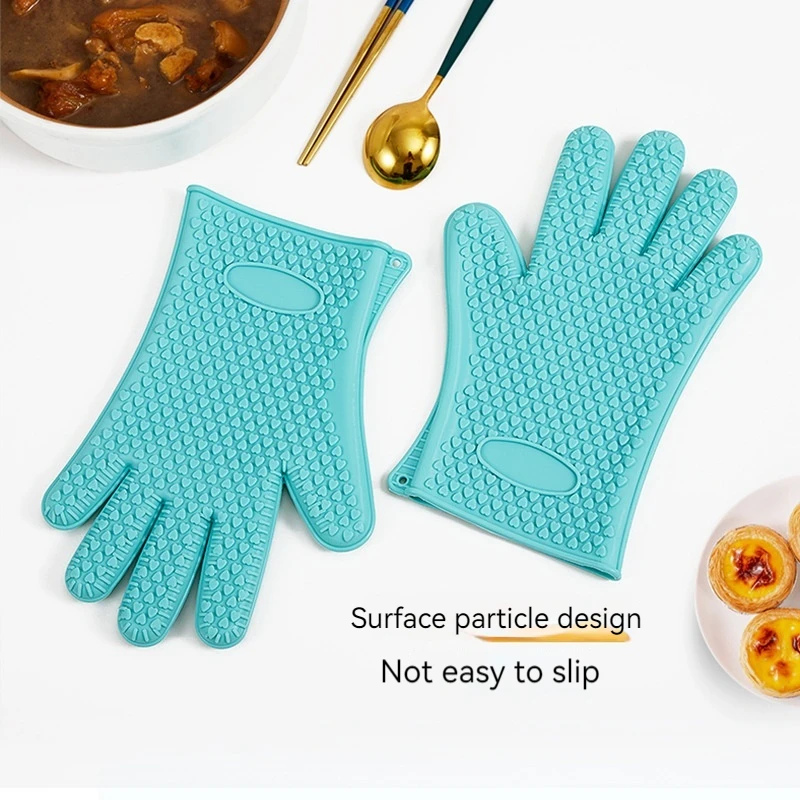 Oven Silicone Gloves Insulated Anti-scalding Microwave Baking Ovens
