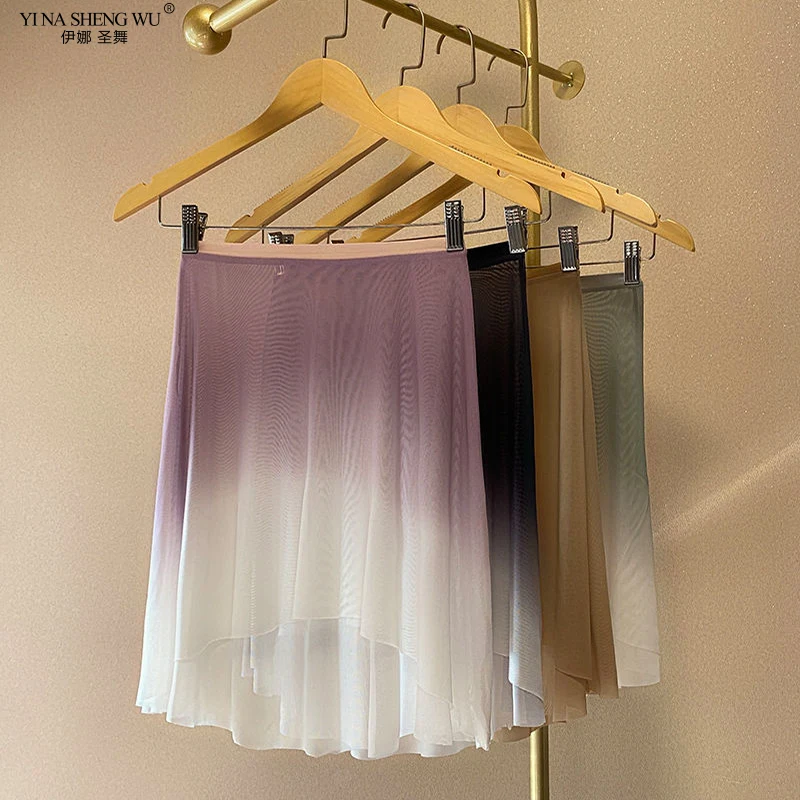 

Ballet Dress Mid Length Art Skirt Adult Elegance Ballet Dancing Dress Basic Training Skirt Adult Women's Gymnastics Tutu Skirt