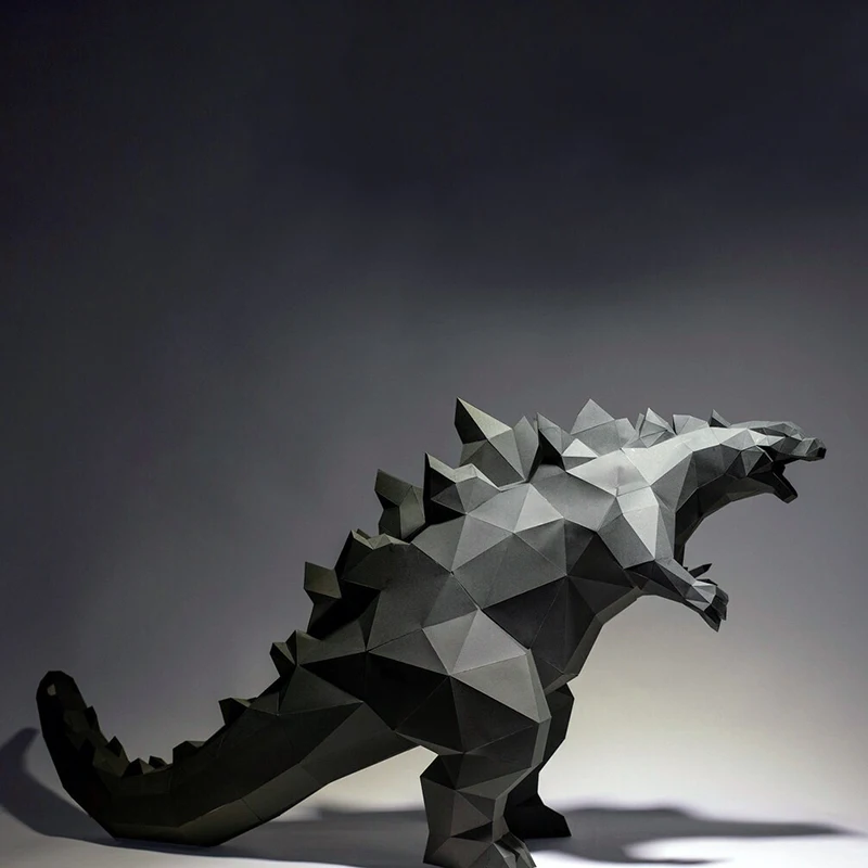 62cm Gorilla Paper Model Kit Paper Craft Origami 3D DIY Puzzles Hand Made Toy Home Decor Desk Decoration Low Poly Sculpture