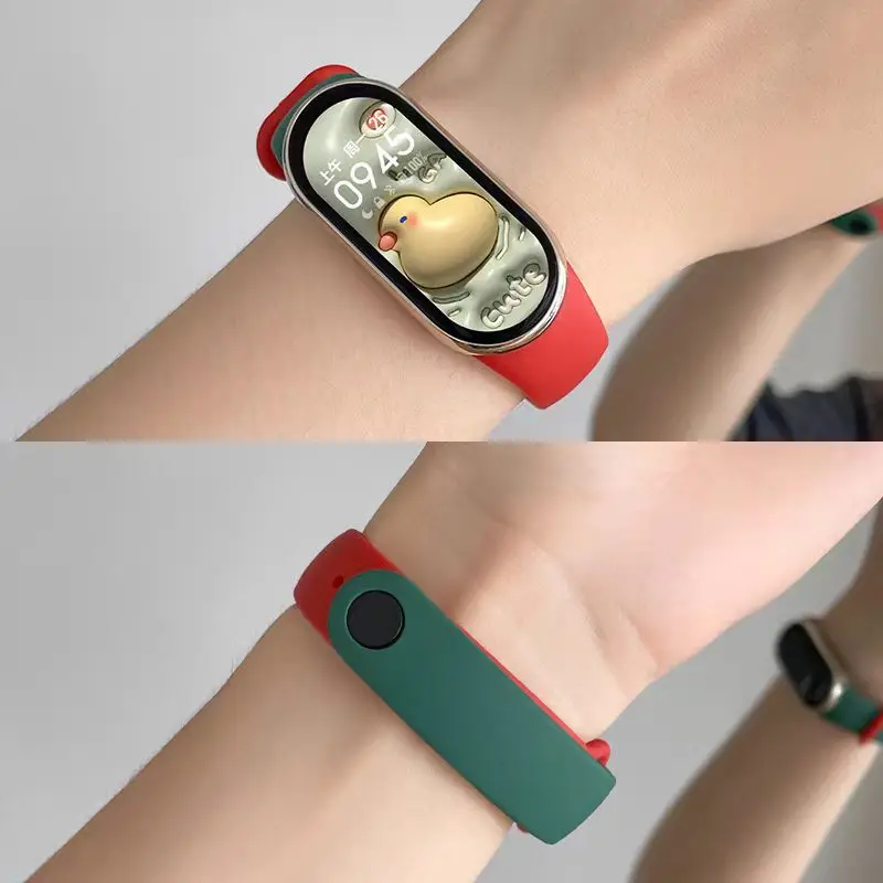 2 stücke Silikon Strap Für Xiaomi Mi Band 10 9 8 Sport Smart Uhr Handgelenk Armband Original Band 9 Band10 nfc Armband Zubehör – Detail 11