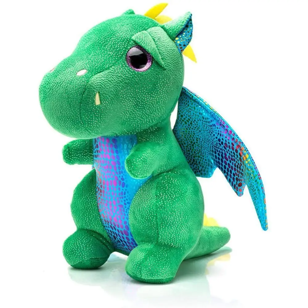 cartoon dinosaur eye burst dragon plush keychain stuffed animal animals dinosaur doll plush pendant soft plush children toys Flying Dragon Dinosaur Color Wing Doll Super Realistic Plush Tyrannosaurus Rex Plush Toys Cartoon Animal Multi-Colored