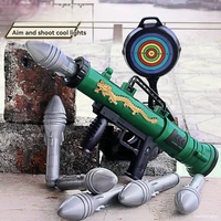 Children Jedi Rocket Launcher Manual Launcher Safe Toy Guns Weapon Luminous Sounds Shooting Mortar Toys for Boys Birthday Gifts 1