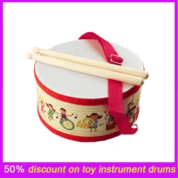 Jouet en bois de 20cm pour enfants, Instrument de musique, tambour Double face, jouet éducatif pour garçons et filles, Performance musicale pour adultes, cadeaux pour enfants 