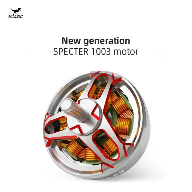 HGLRC 2025 New SPECTER 1003 10000KV 1-2S Brushless Motor Compatible 1.6-2inch Propeller for FPV 75mm Tinywhoop Toothpick Drone 3