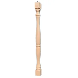 5PCS 33cm Unpainted Wood Craft Corridor Bridge Column Wood Fence Beads Lathe Small Applique Vintage Home Wedding Decor