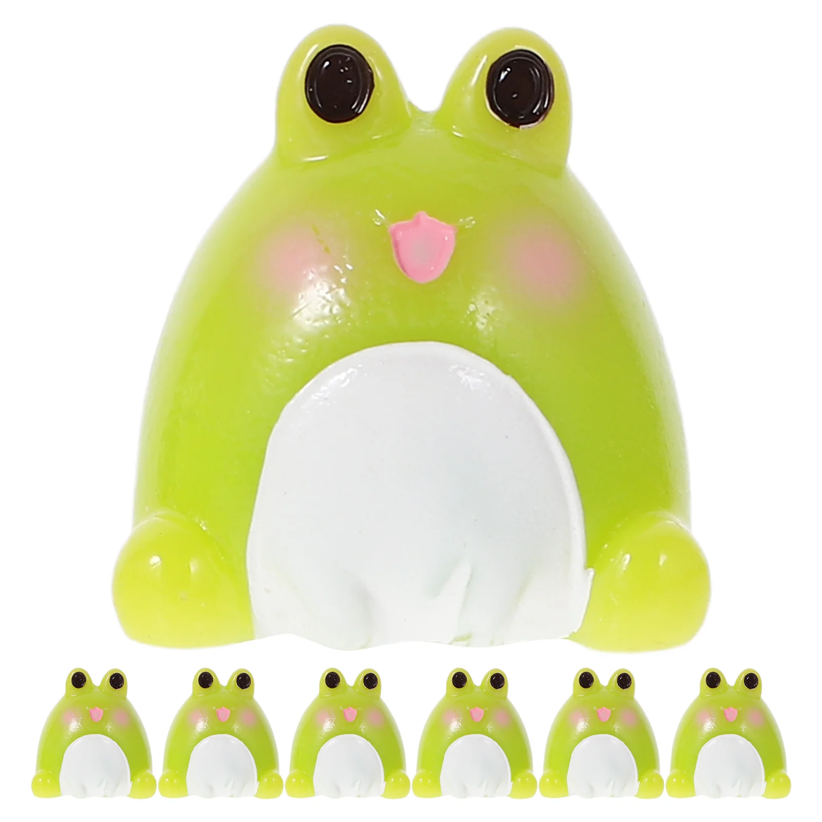 

20 Pcs Mini Frog Ornament Resin Frogs Figurines Outdoor Toys Miniature Statues Greenery Decor Decorate Animal Model