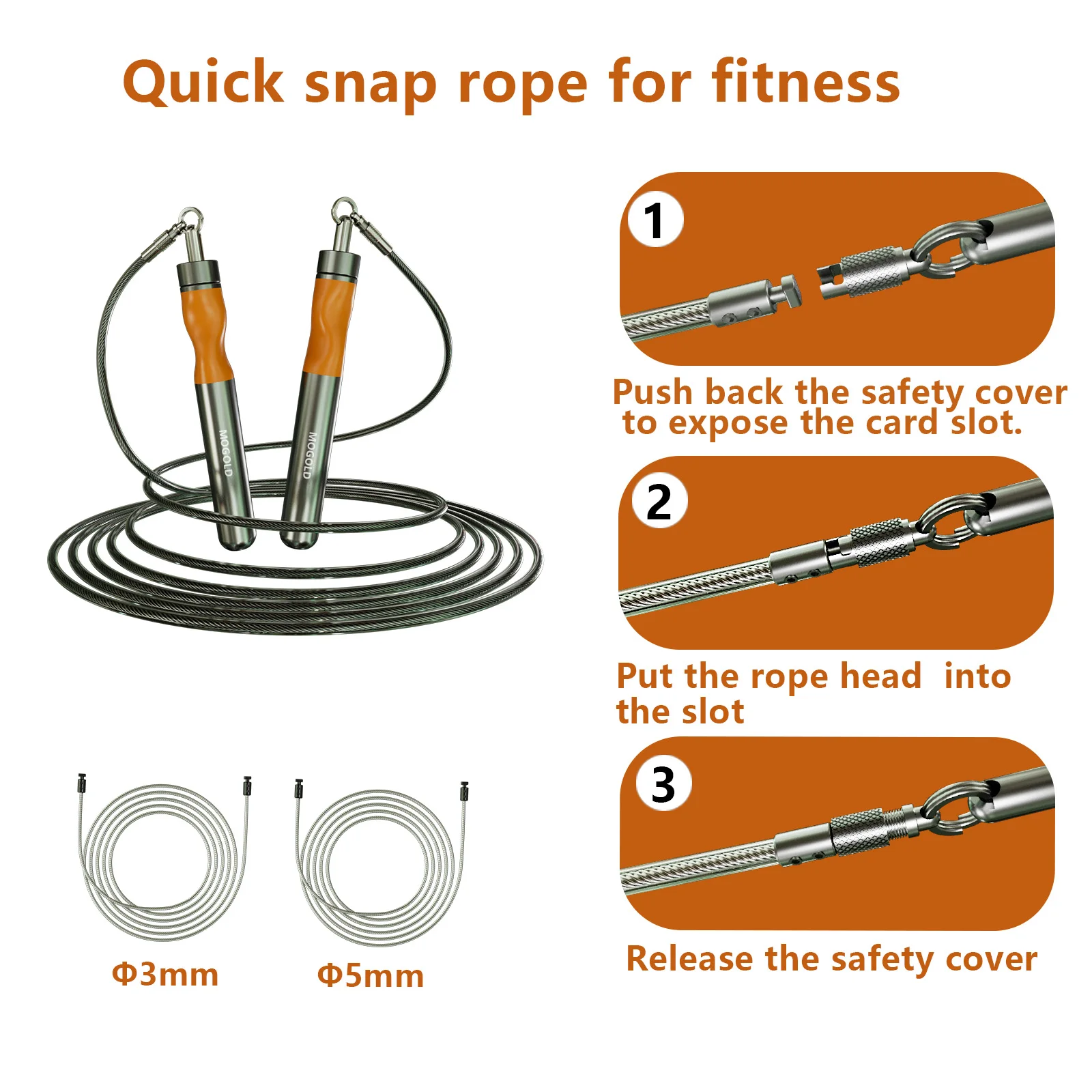 Adjustable Fitness Jump Rope 3