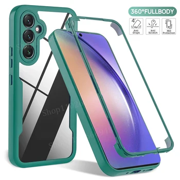 Custodia per telefono a copertura totale 360 per Samsung Galaxy A57 A56 A54 A37 A36 A55 A17 A16 A15 A35 A25 A53 A51 A34 A33 A32 A24 A14 5G Funda