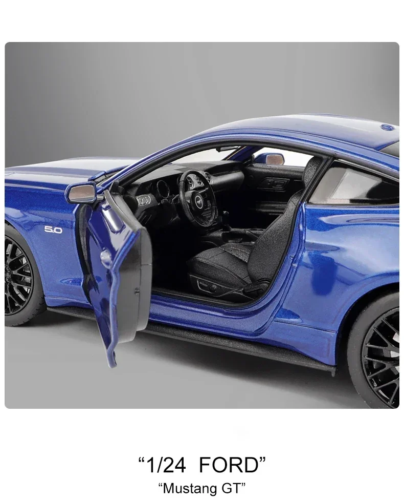 WELLY 1:24 Ford Mustang GT 2015 Muscle Car Alloy Car Model Diecasts & Toy Vehicles Toy Cars Kid Toys For Children Gifts 6