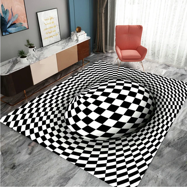 Vortex illusion rug 3d vortex illusion print swirl optical illusion areas rug  rug rug non slip