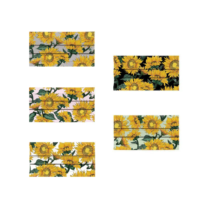 Рисунок 5 - смешанная одноразовая маска для лица с принтом