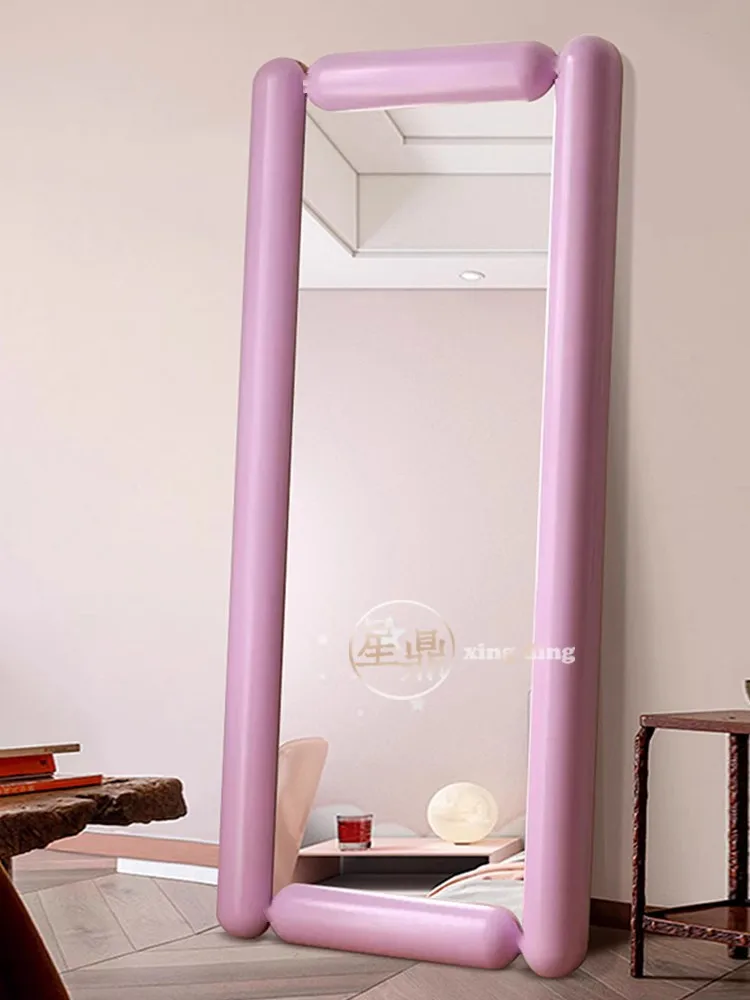 전신 거울, 하이엔드 인터넷 셀럽 인스타그램, 핑크 바닥부터 천장까지 거울, 불규칙한 보라색 드레싱 거울  Best5