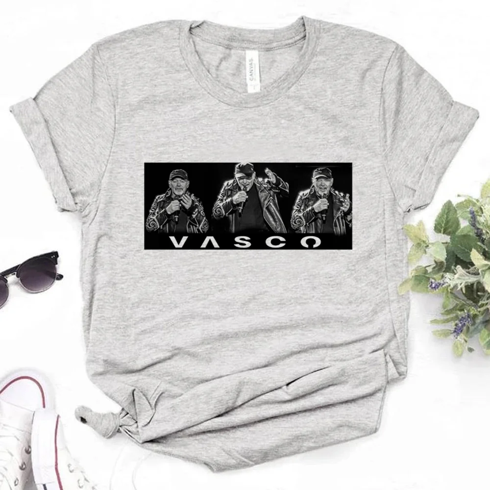 Vasco Rossi 여성용 그래픽 티 걸, 애니메이션 의류