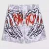 AmericanClassic Skull Beach Short Pants New Fashion Skeleton Hand Print Men Women Gym Shorts Quick Drying Trunks mens Shorts 3