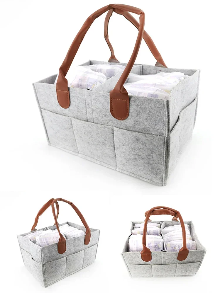 Description Picture 3 of itemBaby Diaper Ball Bag Car Nursery Essentials Storage Box Diaper Bag Baby Diaper Organizer Portable Holder Bag Change Table Holder