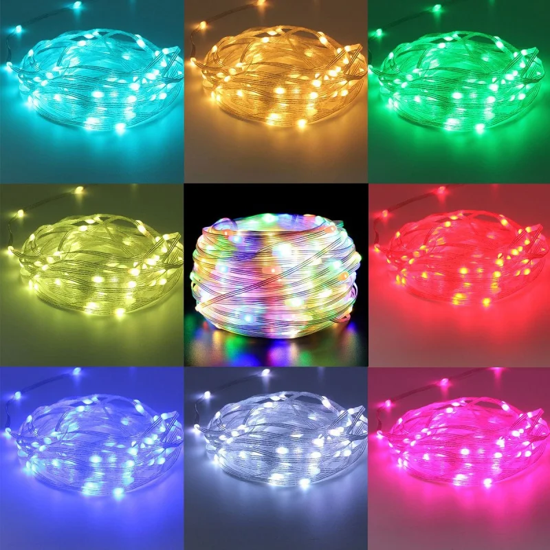 

New Strange APP Remote Control Slide Light String Bluetooth Voice Control Light String 5V Low Voltage USB Running Horse Streamin