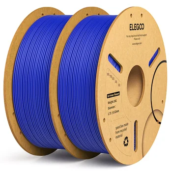 ELEGOO 1.75mm PLA+ Filament 2KG Set Plastic 3D PLA for Most FDM 3D Printers Dimensional Accuracy +/- 0.02mm 2pcs*1kg PLA+ Set