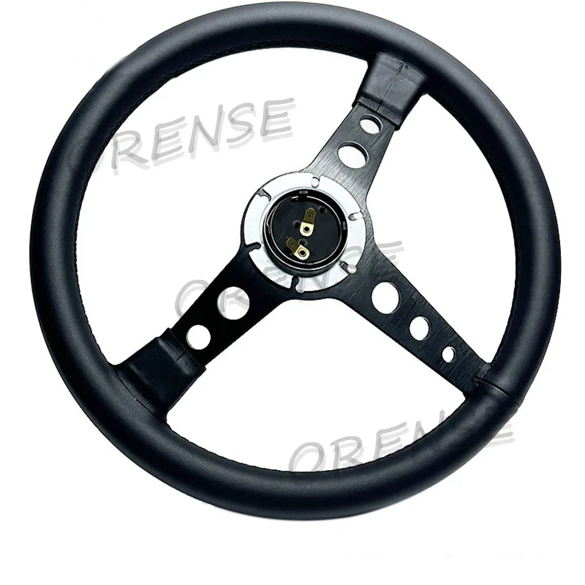 14Inch Black Edition MOMO Suede Leather Steering Wheel 350mm