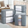 Extra Large Handle Storage Bag - Portable Clothing and Quilt Organizing Bag with Window, Durable Polyester Material, Suitable fo 5