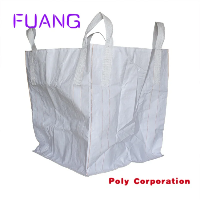 

Custom Wholesale waterproof pp woven jumbo super bulk plastic feed sack big bags green white 1 1.5 2 3 tons