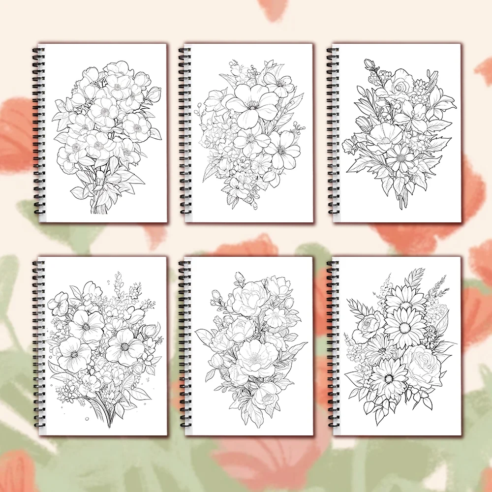 Women's Spiral Colouring Book - 30 Sheets 11.3x 8.3 inch, Stress Relief Colouring Book, Birthday Gift, Holiday Party Gift 6