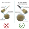 5Pcs Car Detailing Brushes Not Scratching Car Premium Dense Detail Brush for Washing Emblems Wheels Interior Auto Accessories 5