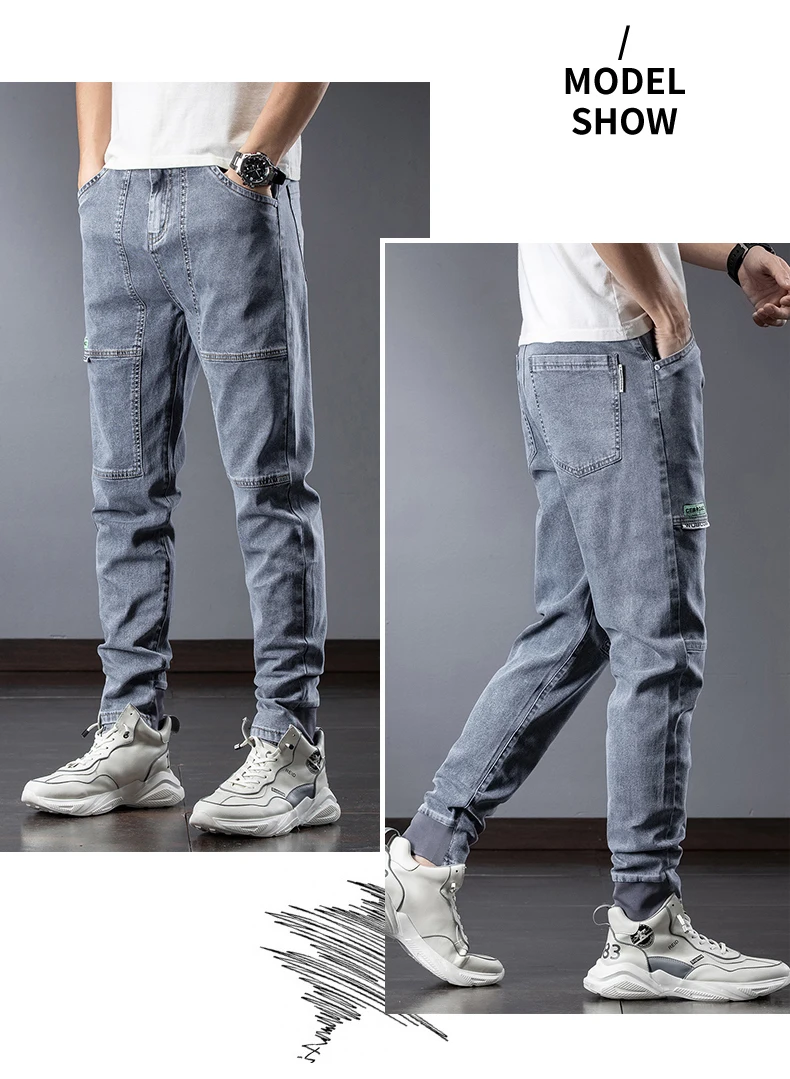 Jeans Men Loose Spring Feet Harlan New Versatile Nine Division of Long Pants 5 Sc85d9e5c44344f1eabbfea0b33aee13e4