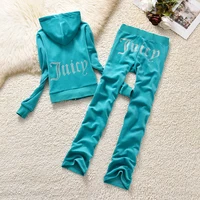 2026 Juicy Lovers marque mode automne femmes costumes de sport lettre imprimer mince survêtements décontractés col à capuche vêtement de sport 4