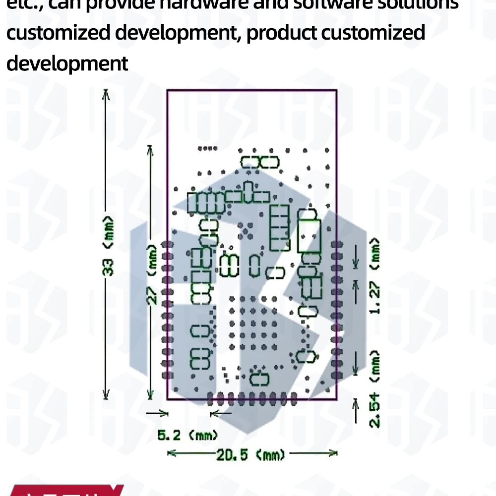 CC2538SF53RTQR CC2538 CC2592 PA Zigbee Funkmodul CC2538SF53 Hochleistungs-2,4-GHz-Funkmodul für Arduino – Detail 5