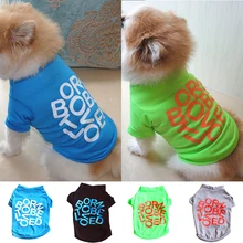 Spring Autumn Dog Clothes T-shirts Bipeds Outer Wear Bottoming Shirts Classic Fashionable Letter Comfortable Casual Pet Clothing