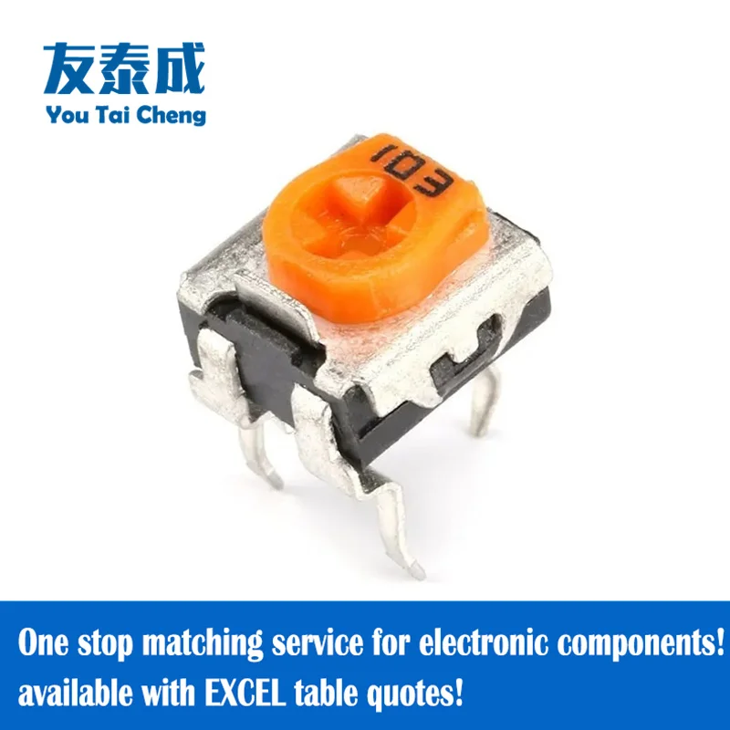 

20 шт., желтый/карбоновый мембранный триммер, потенциометр, WH06-2C-201 200 Ом, WH06-2C-501 500 Ом, WH06-2C-102 1 кОм, WH06-2C-202 2 кОм