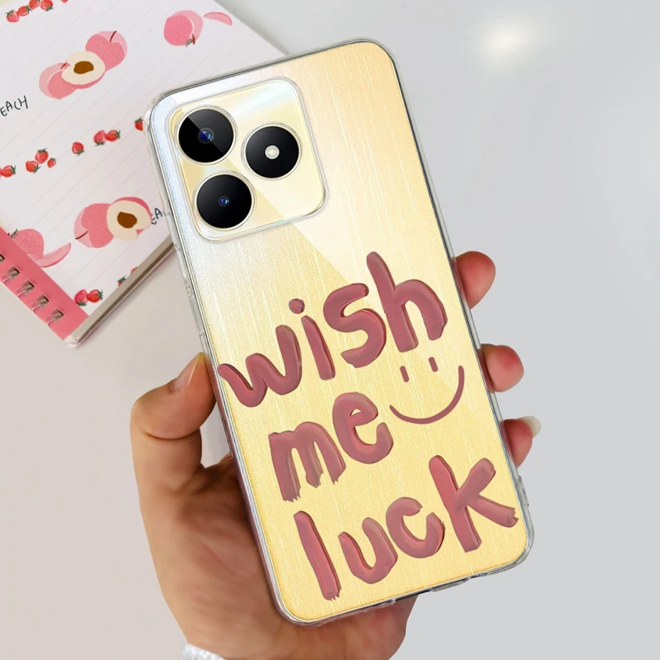 Stylish Painted Clear Silicone Phone Case - Soft Protective Cover