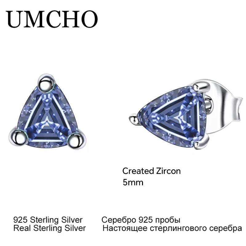 2 Pairs Tanzanite 925 Sterling Silver Earring Jewelry Sets Earring for Women 5