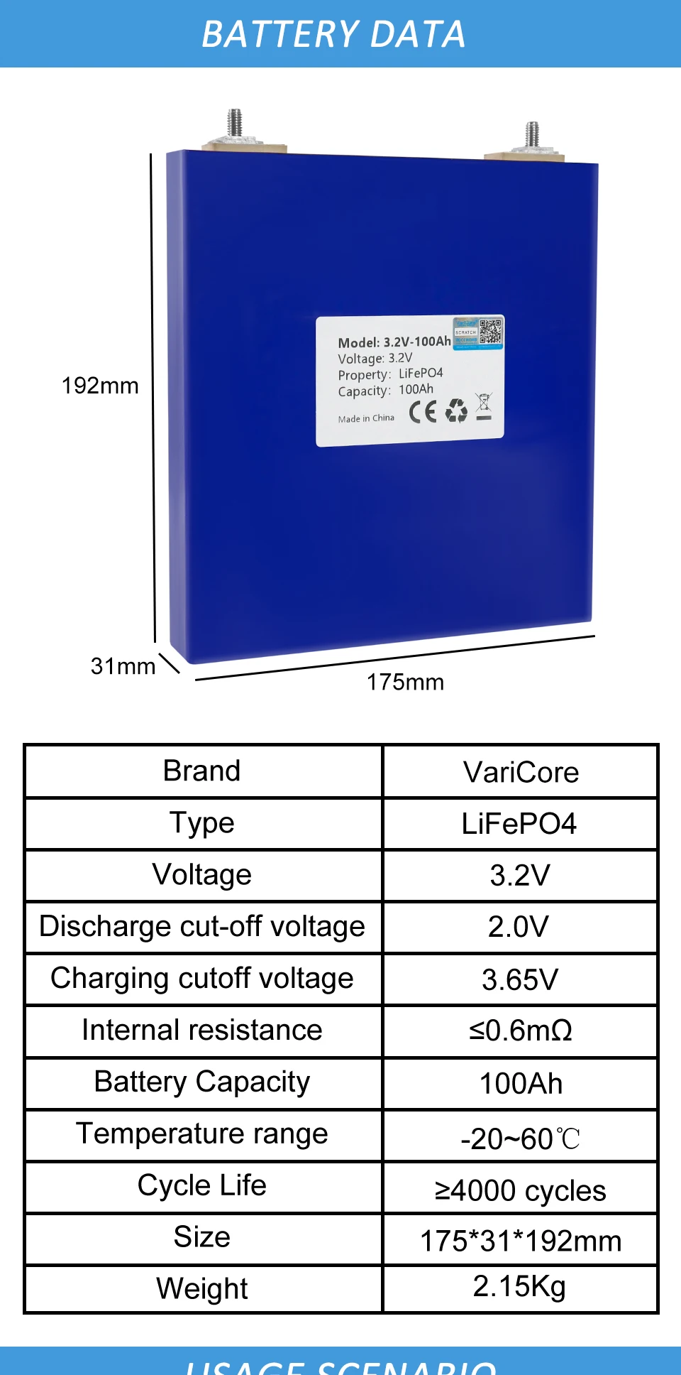 3.2V LiFePO4 Battery 320AH 280ah 200ah 150ah 105ah 340ah DIY 12v 24V Automotive