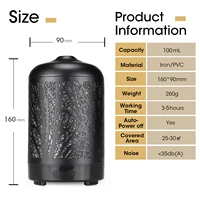 Branch Iron Art Air Humidifier Essential Oil Diffuser 100ML With Lights Ultrasound Electric Aromatherapy Diffuser 2