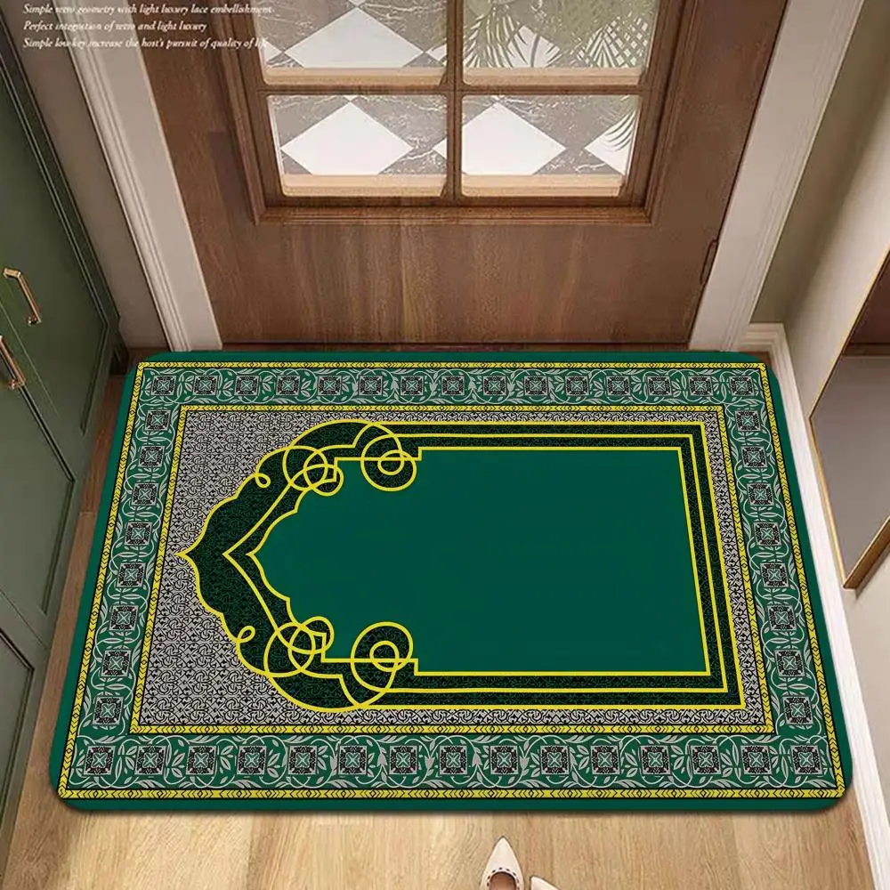 Muslim Prayer Floor Mat INS Style Soft Bedroom Floor House Laundry Room Mat Anti-skid Household Carpets