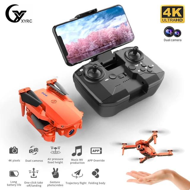 New K5 Mini Drone 4K HD Dual Camera 2.4G Wifi FPV Air Pressure Fixed Height Foldable Quadcopter RC Helicopter Gifts Toys 1