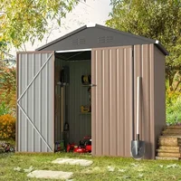 6 X 4FT Outdoor Storage Shed, Lockable Bike Shed, Garden Shed, and Tool Shed 1