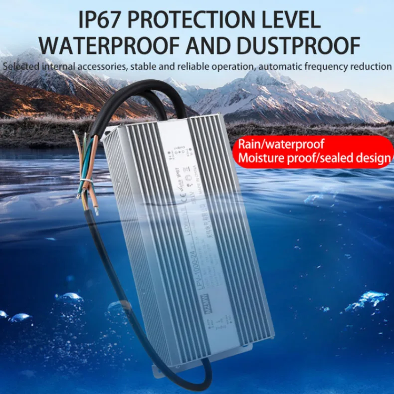 Description Picture 2 of itemMZMW IP67 Waterproof Switching Power Supply 1000W AC/DC 24V 36V 48V Dustproof and Silent Lighting Transformer LED Driver Fonte