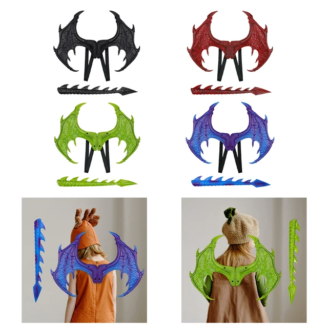 【貴重】MASCHERA DRAGONHEADS DRAGONTAILS Amazon.com: Halloween Dragon Costume Wing Dinosaur Tail Mask