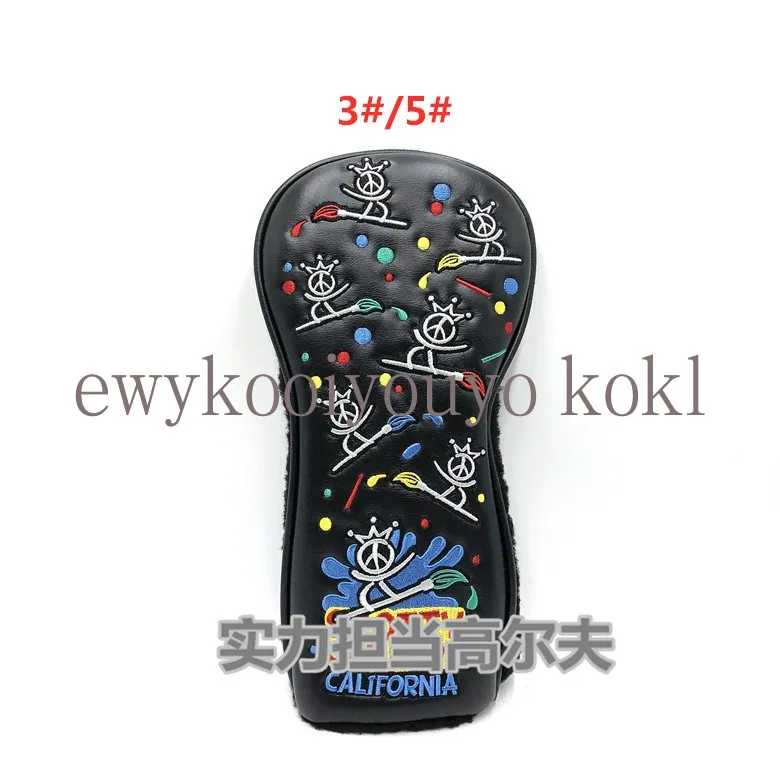 Snow Man Crown Golf Club Driver Fairway Woods Hybrid Ut Headcover Studio Design Cattle Sun Flower Lemon Tree Golf Head Cover golf club headcover