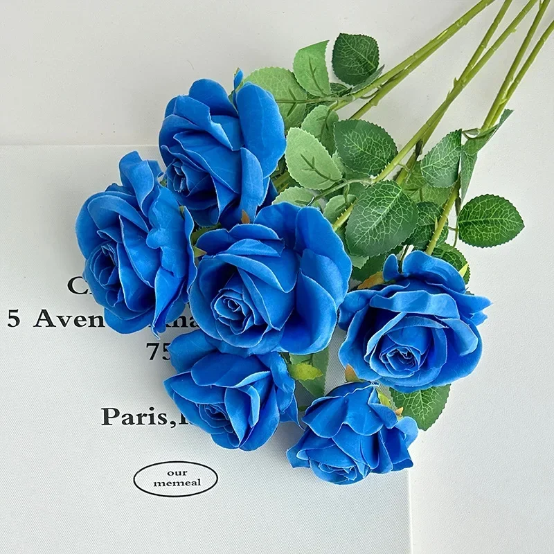 12 Teste Seta Rosa Fiori Artificiali Finto Bouquet Buch Nozze Casa Festa Decor e
