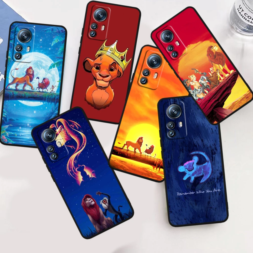 

Disney Anime The Lion King For Xiaomi Mi 13 12T 12 11T 11i 11 A3 10T 10 CC9E 9 Pro Lite Ultra 5G Black Phone Case