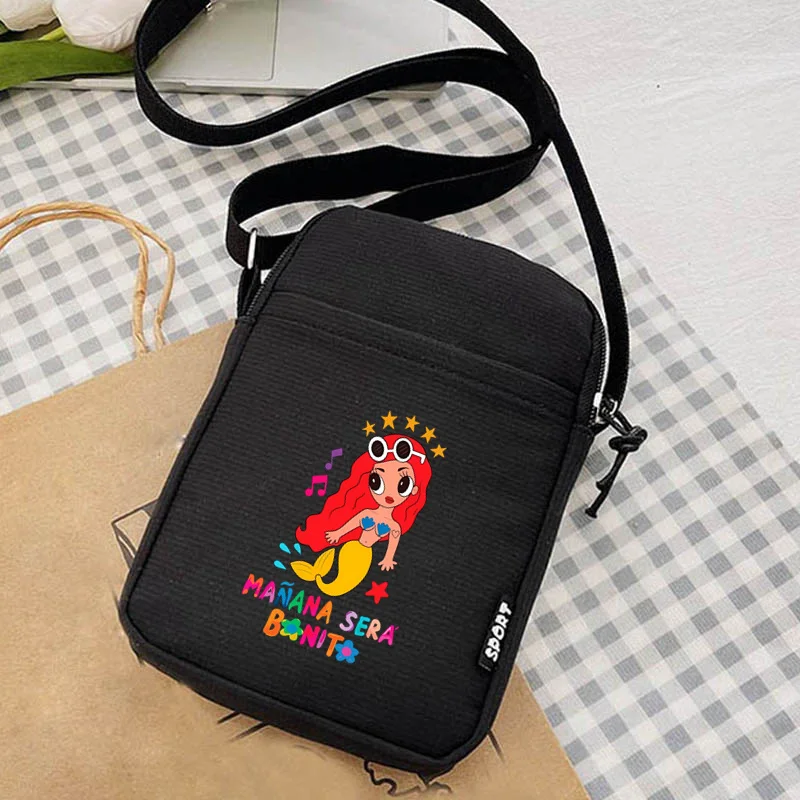 Karol G Singer Women's Bag Female Coin Purse Causal Hand Canvas Bag Mobile Phone Bags Crossbody Bags Single Shoulder Purse Bag 6