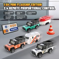 1/64 Mini RC Car 2.4G Remote Control Cars Drifting Alloy Truck Model with Light Off-Road Vehicle Kid Toys for Boys Children Gift 1
